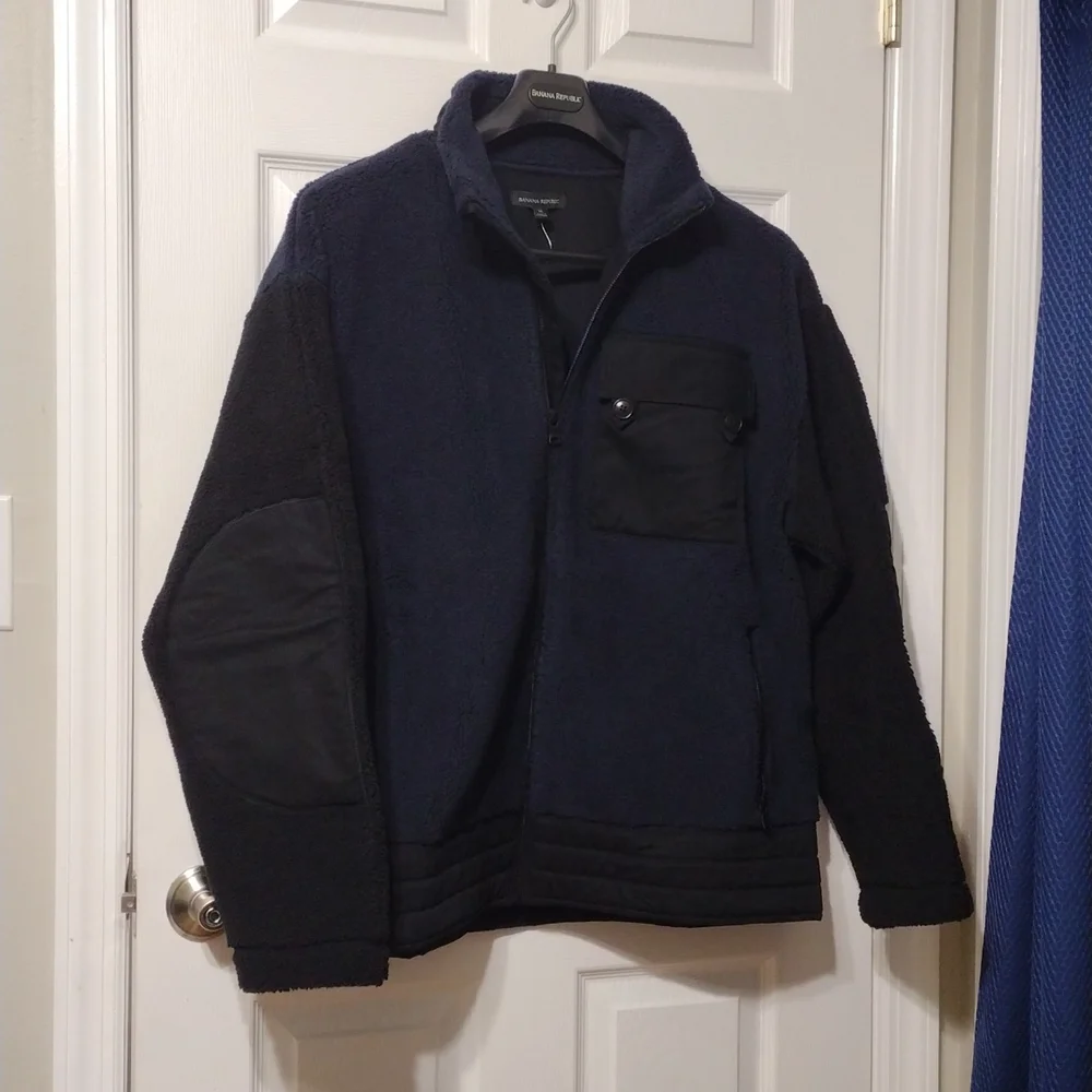 Banana Republic Sherpa Moto Jacket